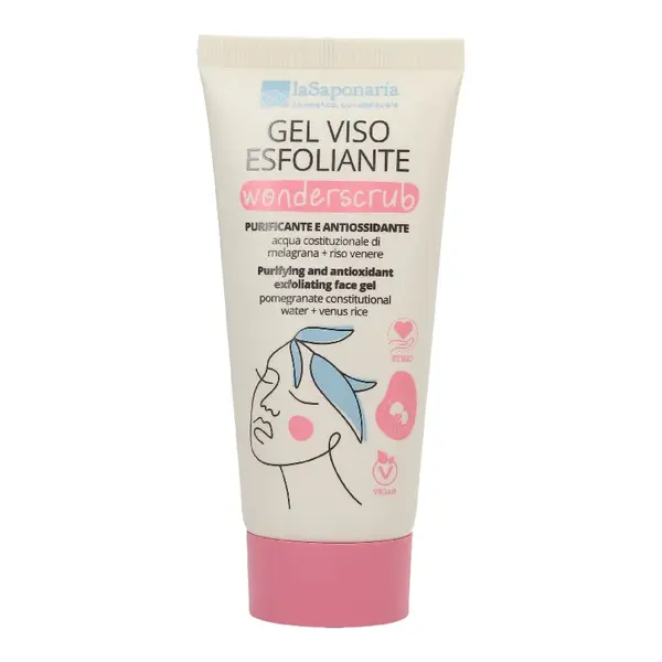 Gel exfoliant pentru fata, 100ml, La Saponaria