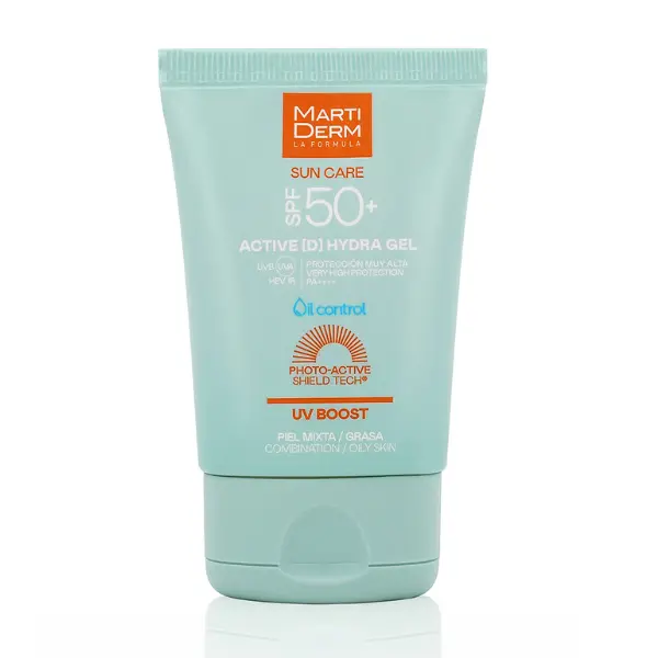 Gel facial hidratant protectie solara SPF50+ Active D Sun Care, Martiderm | 50 ml