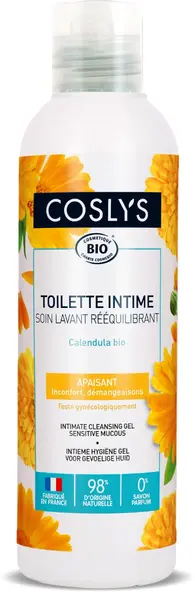 Gel intim bio pentru piele sensibila cu Galbenele si Magneziu, 250ml, Coslys