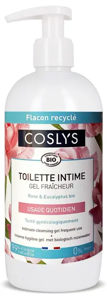 Gel intim bio utilizare frecventa cu trandafir si eucalipt, 500ml, Coslys