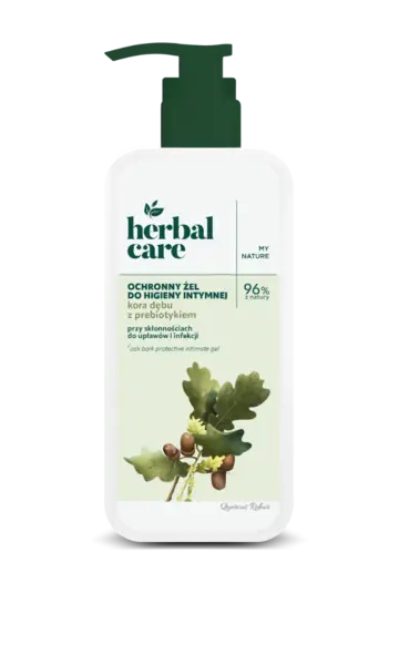 Gel intim cu extract de coaja de stejar si prebiotice Herbal Care, 330ml, Farmona