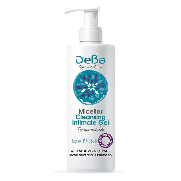 Gel intim micelar pentru piele normala DEBA Delicate Care, Rubella | 200 ml