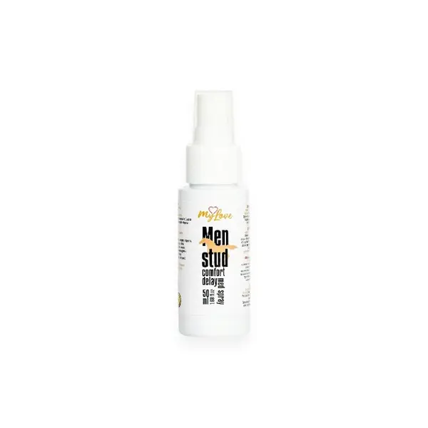 Gel intim MYLOVE Men Stud Comfort Delay Med Gel, pentru întârzierea ejaculării și lubrifiere, cu ulei de mentă, 50 ml