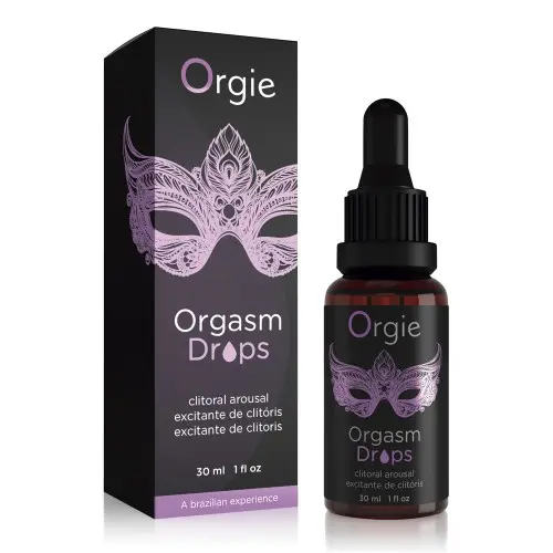 Gel intim Orgie - Orgasm Drops, cu efect de furnicături, pentru stimularea clitorisului și orgasm intens, 30 ml