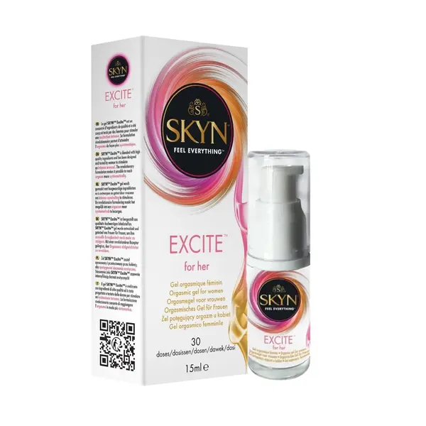 Gel intim pentru femei SKYN - Excite, pentru stimulare clitoris, intensifică plăcerea și stimuleaza orgasmul, 15 ml