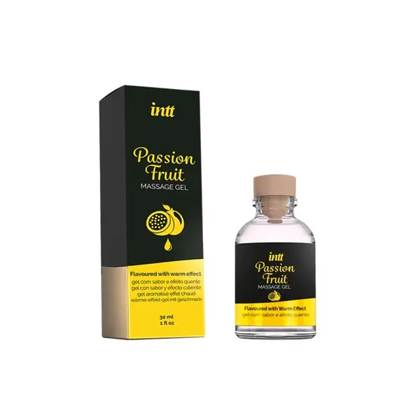 Gel INTT PASSION FRUIT, efect 4 in 1 - masaj erotic, sex oral, excitare si cresterea libidoului, lubrifiant, cu efect de incalzire, 30 ml