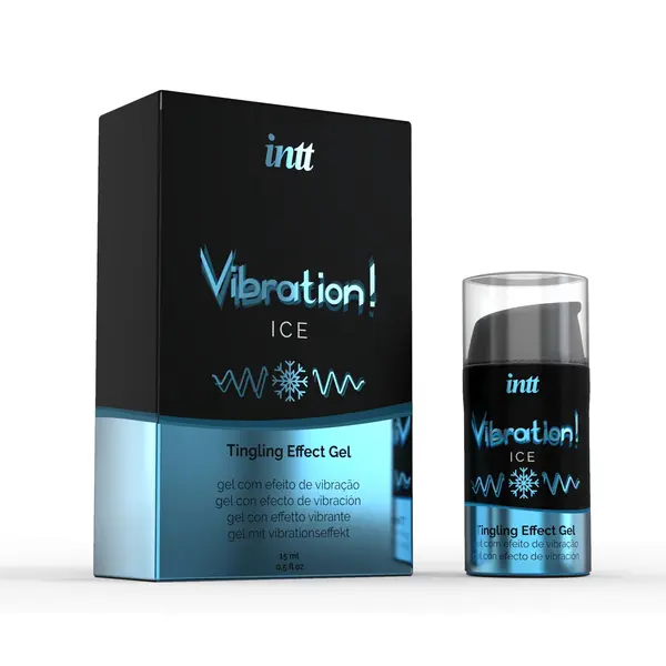 Gel INTT – Vibration Ice, pentru excitare intensă, cu efect de răcire, senzatie vibranta, Unisex, 15 ml
