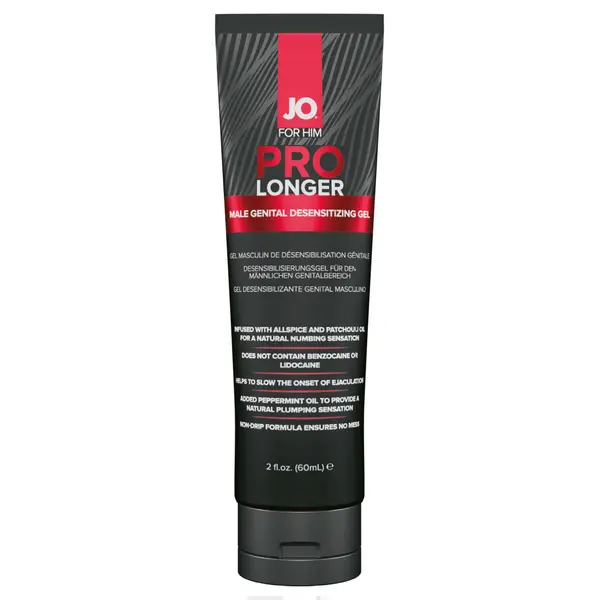Gel JO - Pro Longer, pentru intarzierea ejacularii si sustinerea vitalitatii masculine, 60 ml