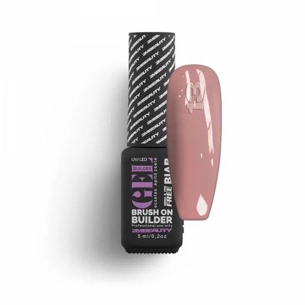 Gel lichid 2M Hema Free Brush On Builder Nr. 13 - 13ml