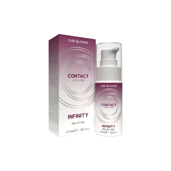 Gel LUBE4LOVERS Infinity Delay Gel, pentru întârzierea ejaculării, pe bază de apă, compatibil cu prezervative, 40 ml