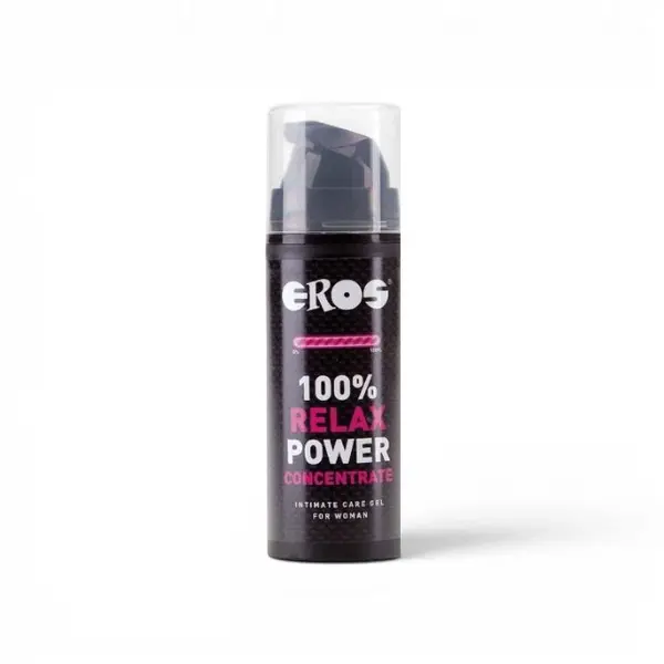 Gel lubrifiant pentru femei EROS 100% Relax Power Concentrate Women, pentru relaxare anală, testat dermatologic, pe bază de apă, 30 ml