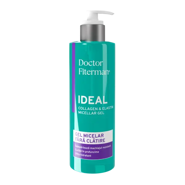 Gel micelar Ideal Collagen si Elastina, 250ml, Doctor Fiterman