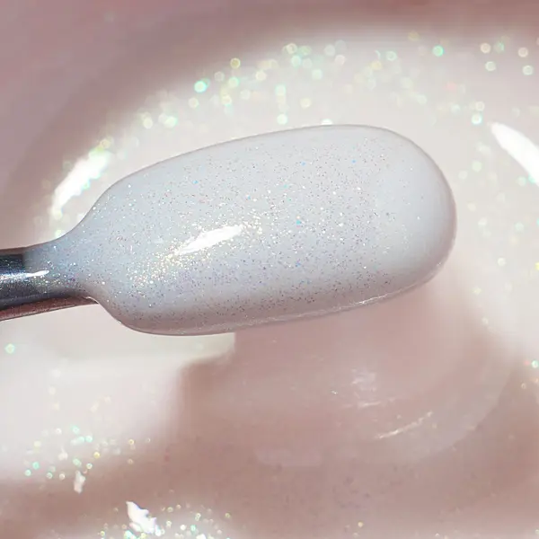 Gel Milky White - Shimmer Obsession Gel Everin 15gr cu Sclipici 04