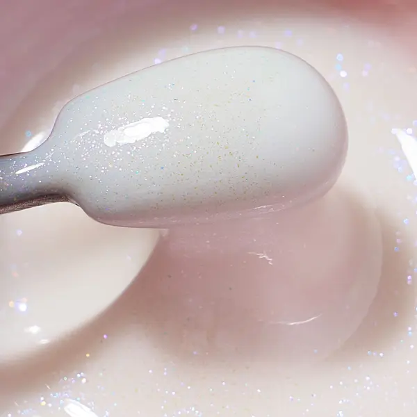 Gel Milky White - Shimmer Obsession Gel Everin 50gr cu Sclipici 03