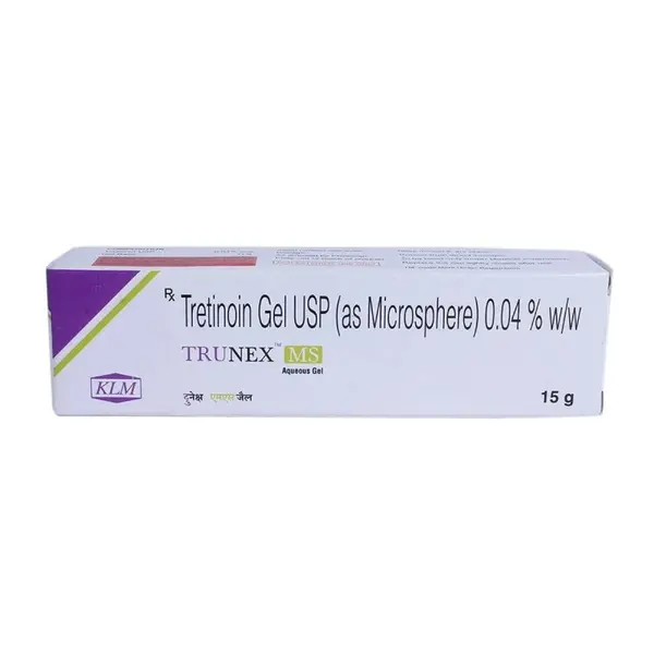 Gel pentru Fata, KLM, Trunex, Anti-Acnee, Tretinoin 0.04%, 15g