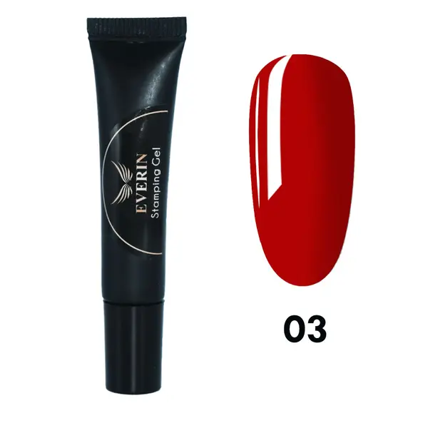 Gel pentru stampila la tub Everin- 03 Rosu - SGE-01