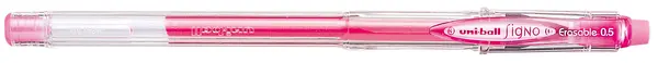 Gel roller cu radiera Uniball Signo Erasable – Roz, 0.5 mm