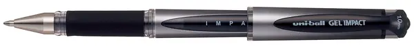 Gel roller Uniball Gel Impact – Negru, 1.0 mm