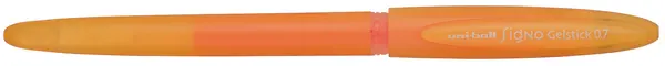 Gel roller Uniball Signo Gelstick – Portocaliu fluorescent, 0.7 mm