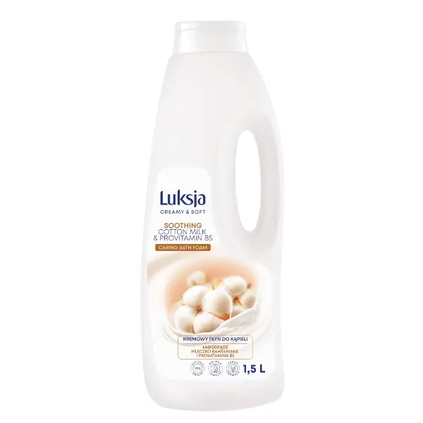 Gel spuma de baie CREAMY & SOFT XXL Soothing, Luksja | 1,5 L