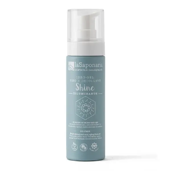 Gel ultra lejer iluminator si hidratant pt fata si decolteu, 50ml, La Saponaria