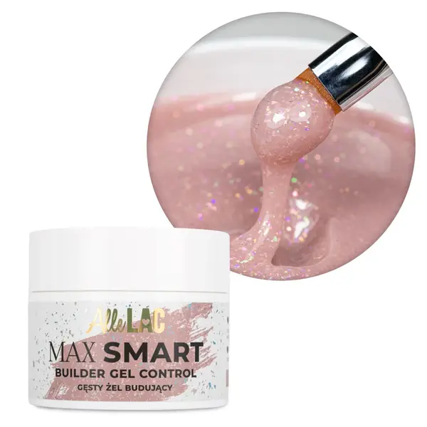 Gel UV Constructie AlleLac 45gr- Control Glitter Nude - AL-TS