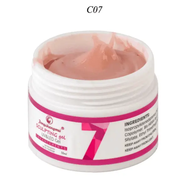 Gel UV Construcție FSM 15ml #07 – Gel Cover Nude Bej Autonivelant Profesional