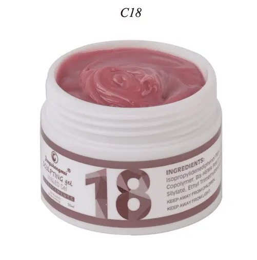 Gel UV Construcție FSM 15ml #18 – Gel Cover Burgundy Autonivelant Profesional și Ultra Rezistent