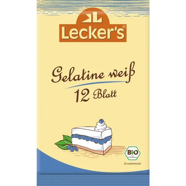 Gelatina Alba Bio 12 Foi – 20g Lecker`s