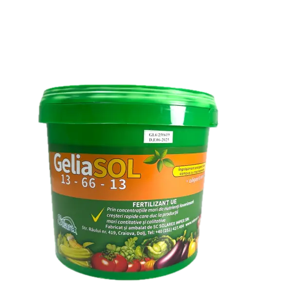 Geliasol 13-66-13+Oligoelemente 5 kg, ingrasamant fertirigare, Solarex - Default Title