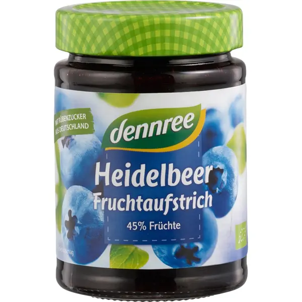 Gem de afine bio 340g Dennree