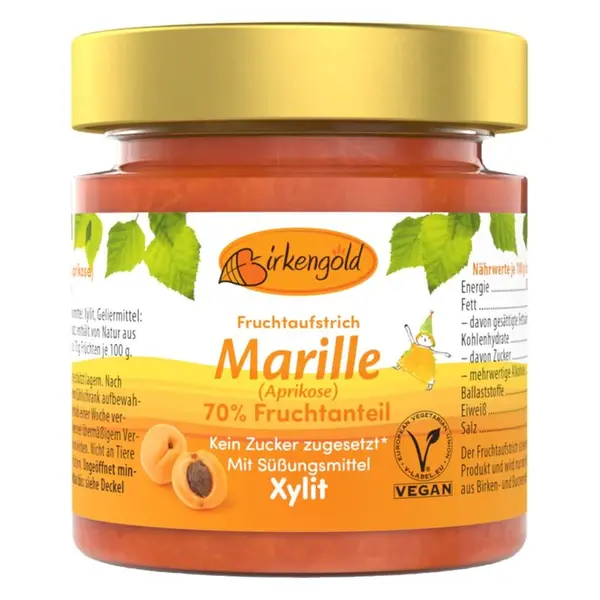 Gem de caise indulcit cu xylitol 200g Birkengold