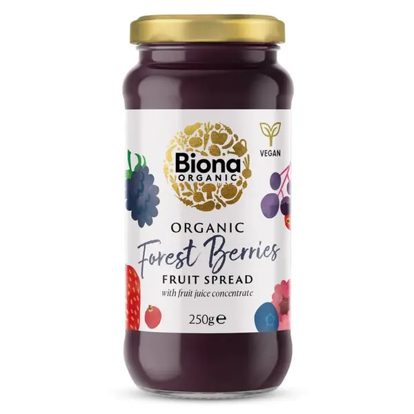 Gem de fructe de padure, bio, 250g, Biona
