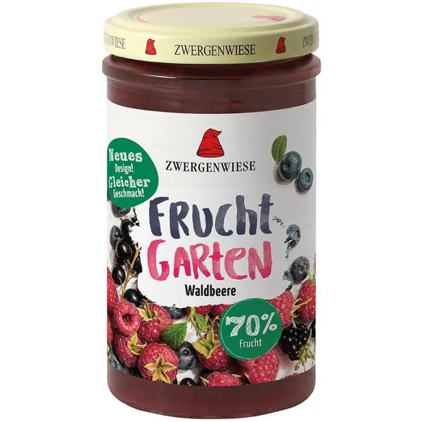 Gem de fructe de padure indulcit cu nectar de agave fara gluten, eco - 225 g