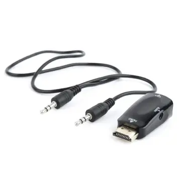 GEMBIRD Adaptor audio Gembird A-HDMI-VGA-02, HDMI - VGA + 3.5mm jack, Black