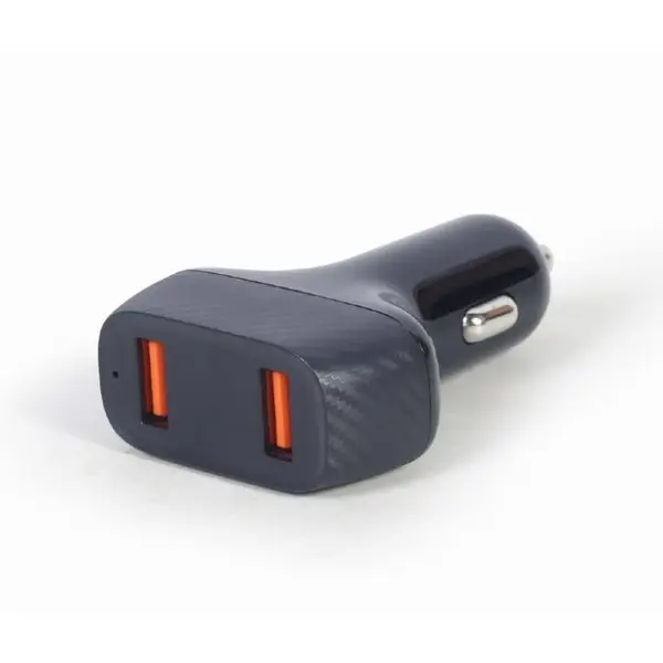 GEMBIRD Alimentator auto Gembird, 2 x USB QC 3.0 la 3.6-6.5V/3A, 36W (2 x 18W), Negru, TA-U2QC3-CAR-01