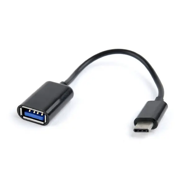 GEMBIRD CABLU adaptor OTG GEMBIRD, pt. smartphone, USB 3.0 Type-C (T) la USB 3.0 (M), 20cm, asigura conectarea telef. la o tastatura, mouse, HUB, stick, etc., negru