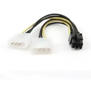 GEMBIRD Cablu Alimentare Pt. Vga Card Pci-E, 1*5.25 Molex La 1*5.25 Molex + 1*6pin Pcie, Gembird ''Cc-Psu-6