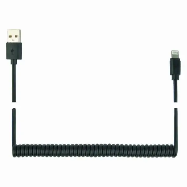 GEMBIRD CABLU alimentare si date GEMBIRD, pt. smartphone, USB 2.0 (T) la Lightning (T), 1.5m, spiralat, negru