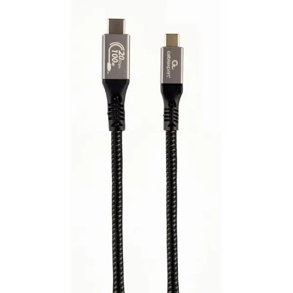 GEMBIRD CABLU alimentare si date GEMBIRD, pt. smartphone, USB 3.2 Gen2 Type-C (T) la USB 3.2 Type-C (T), 100W, 1.5m, negru
