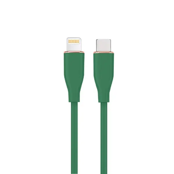 GEMBIRD Cablu de date Gembird CC-USB2S-CM8PM-1.5M-G, USB-C male - Lightning male, 1.5 m, Green