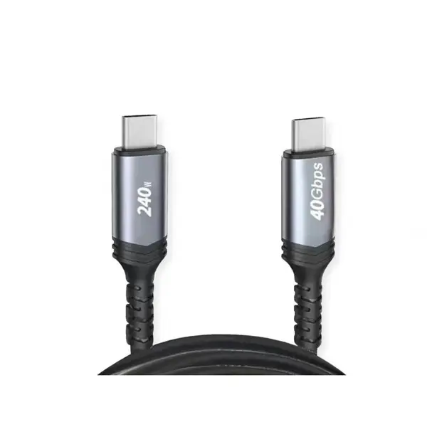 GEMBIRD Cablu de date Gembird CCBP-USB4-CMCM240-1.5M, USB-C male - USB-C male, 1.5m, Black
