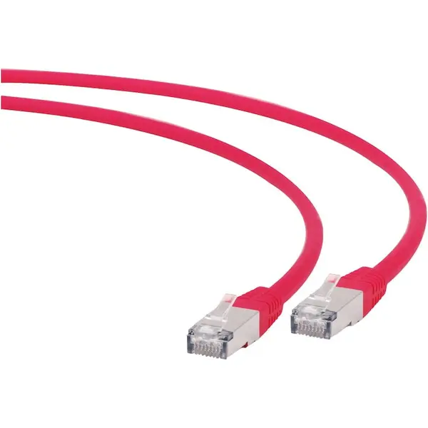 GEMBIRD Cablu S/FTP GEMBIRD Cat6a, LSZH, cupru, 0.5 m, rosu, AWG27, dublu ecranat PP6A-LSZHCU-R-0.5M