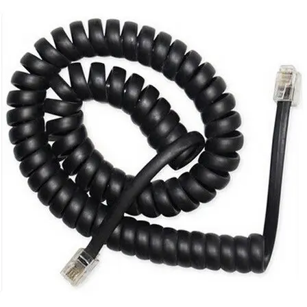 GEMBIRD CABLU TELEFONIC GEMBIRD 4P4C, 2m, RJ10, black, spiralat, TC4P4CS-2M