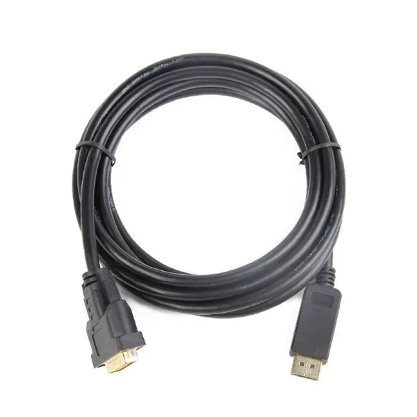 GEMBIRD Cablu video Gembird DisplayPort (T) la DVI-D DL (T), 1.8m, rezolutie maxima Full HD la 60Hz, Negru, CC-DPM-DVIM-6