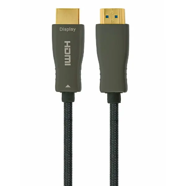 GEMBIRD CABLU video GEMBIRD, HDMI (T) la HDMI (T), 30m, premium AOC (Active Optical Cable), conectori auriti, rezolutie maxima 4K (3840 x 2160) la 60 Hz, negru