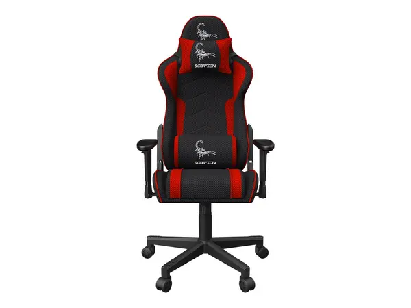 GEMBIRD Gaming chair SCORPION black red mesh Visiniu