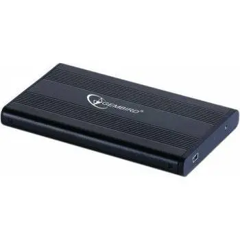 GEMBIRD HDD/SSD enclosure Gembird for 2.5'' SATA - USB 2.0, Aluminium, Black