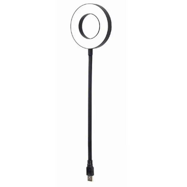 GEMBIRD Lampa LED circulara Gembird NL-LEDRING-01, 3W, USB, Lungime cablu 0.3 m, Negru