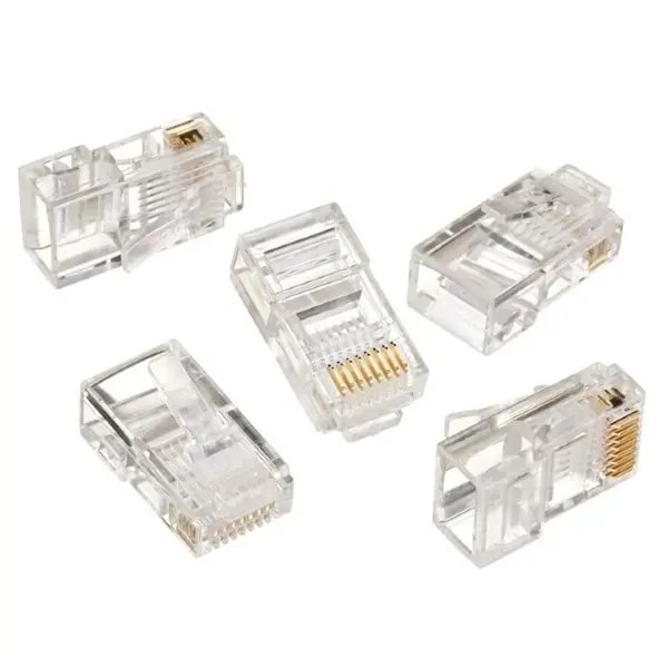 GEMBIRD MUFE RJ45 GEMBIRD Cat5e, pt. UTP, 50 buc., 30u contacte aurite, pt. fire solide, LC-8P8C-001/50